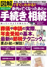 図解ですぐにわかる!!2025年度決定版 身内が亡くなったあとの手続きと相続 パッケージ画像