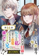 【単話版】バッドエンド目前のヒロインに転生した私、今世では恋愛するつもりがチートな兄が離してくれません!?@COMIC 第44話 パッケージ画像